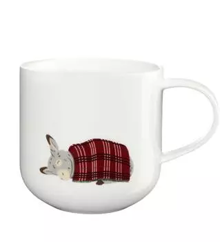 ASA Coppa Xmas Donkey Becher 400 ml Rosa/Rot