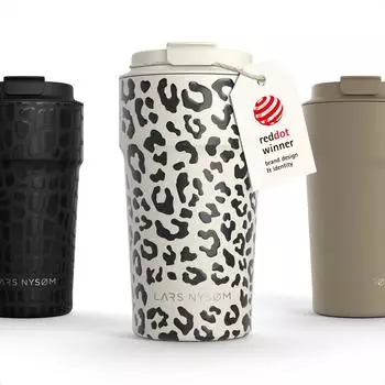 LARS NYSØM Bevægelse Thermobecher 500 ml Beige/Natur