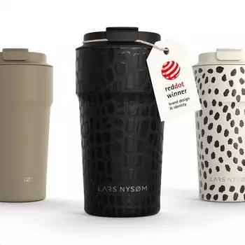 LARS NYSØM Bevægelse Thermobecher 500 ml Schwarz