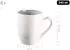 Mäser Kaffeebecherset Frozen Blau Kaffeetasse 8,5 × 10,5 × 8,5 cm 4er-Set Blau