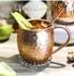 NKlaus 2x Kupferbecher reines Kupfer 100% Ayuverda Kupfertasse Oval Tasse Braun