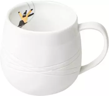 r&auml;der Tasse "Schneetag" Schlitten fahren, Porzellan