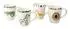 CreaTable Safari Kaffeebecher-Set 4-tlg., Steinzeug, bunt (25050)