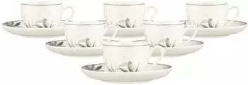 Seltmann Weiden Savona Provence Espressotassen mit Untertassen, 6er-Set, 110ml, bunt-beige (Porzellan)