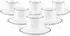 Seltmann Weiden Sento Home Pure Lines Cappuccinotassen mit Untertassen, Porzellan, chocolate brown, 300ml, 6er-Set