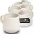 Moritz & Moritz Solid Uni Kaffeetassen-Set 6tlg. Steingut, creme (5818)
