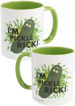 United Labels Rick and Morty Tasse &bdquo;I'm Pickle Rick" Keramik, wei&szlig;/gr&uuml;n, 320ml (0134441)