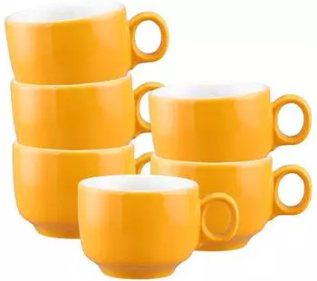 Seltmann Weiden Sento Home Pure Colors Espressotasse Mango Orange 80ml 6er-Set