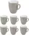 APS SNUG Kaffeebecher Porzellan grau 330ml, 6er-Set (16018)