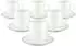 Seltmann Weiden Sento Home Pure Lines Kaffeebecher mit Untertasse, Porzellan, Cocoa Brown, 400ml, 6er-Set