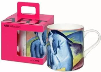 K&ouml;nitz Becher &bdquo;Franz Marc (Blaues Pferd I)", Porzellan