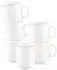 Seltmann Weiden Sento Home Pure Lines Becher mit Henkel 400ml, 6er-Set, mango orange