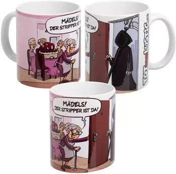 United Labels Tasse "Tot aber lustig - Der Stripper ist da!" Keramik 320ml (0132547)