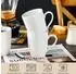 LuxusKollektion Kaffeetassen-Set 6-teilig, Porzellan, grau-weiß, 315ml