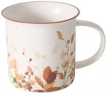 Boltze Bernada Porzellanbecher mit farbigem Rand 320ml (95810)