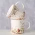 Boltze Bernada Porzellanbecher mit farbigem Rand 320ml (95810)
