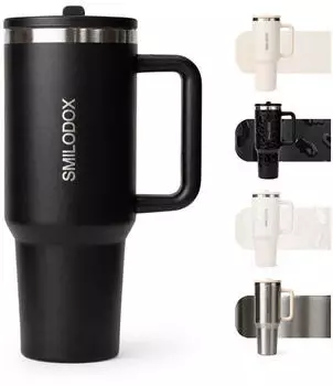 Smilodox Termis Trinkflasche Edelstahl 1,2 L Schwarz
