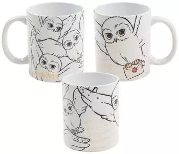 United Labels Harry Potter Hedwig Hogwarts Brief Kaffeetasse 320 ml Keramik