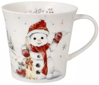 Goebel Winter Love Schneemann Tasse Bunt