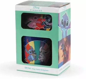 Pyramid international Lilo & Stitch &bdquo;You're My Fave" Tasse, Untersetzer & Schl&uuml;sselanh&auml;nger Geschenk-Set (GP86130)