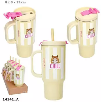 Depesche PENfection To Go Becher mit Strohhalm "Chill" (0014141)
