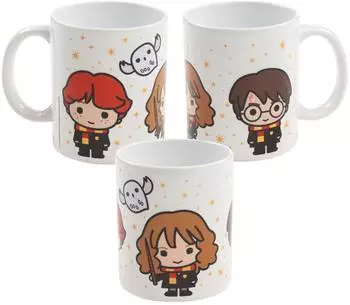 United Labels Harry Potter Freunde Trio Tasse, Keramik, wei&szlig;, 320ml (0134376)