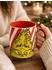 United Labels Team Grinch Kaffeetasse, Keramik, rot/weiß, 320ml (0134085)