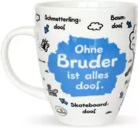 Sheepworld Tasse "Ohne Bruder ist alles doof"