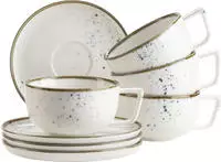 M&Auml;SER Tasse "Kaffeetassen-Set Pinta, aus Porzellan" 8er Set, bestehend aus 4 Tassen