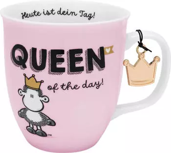 Sheepworld Kaffeebecher Queen of the day! 400ml (48846)