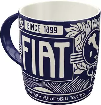 Nostalgic Art Fiat - Since 1899 Logo Blue Tasse (43069)