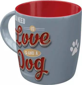 Nostalgic Art PfotenSchild - Love Dog Tasse (43040)