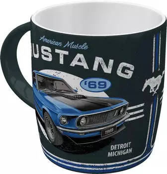 Nostalgic Art Ford Mustang - 1969 Mach 1 Blue Tasse (43090)