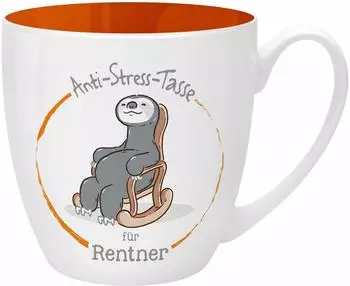 Sheepworld Kaffeebecher Anti-Stress Tasse f&uuml;r Rentner 450ml (46263)