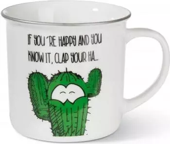 Nici Kaffeetasse If youre happy 400ml metallic (45023)