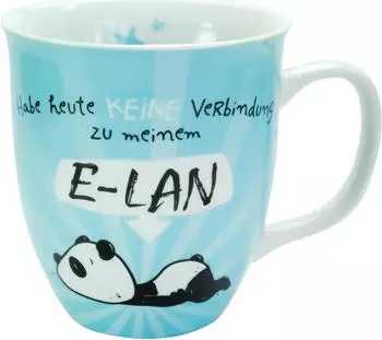 Sheepworld Kaffeebecher Habe heute keine Verbindung zu meinem E-LAN 400ml (45672)