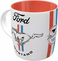 Nostalgic-Art 43065, Nostalgic-Art Tasse Ford Mustang - Horse & Stripe Logo