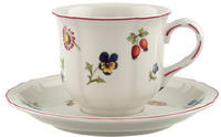 Villeroy & Boch KAFFEETASSE MIT UNTERTASSE Petite Fleur bunt 120 ml