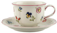Villeroy & Boch Petite Fleur Teetasse mit Untertasse 130 ml