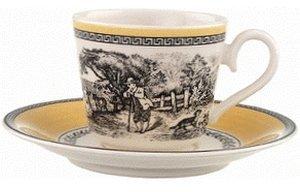 Villeroy & Boch Audun Ferme Mokka-/Espressotasse mit Untertasse