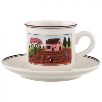 Villeroy & Boch Design Naif Kaffeetasse mit Untertasse