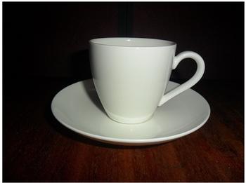 Villeroy & Boch Anmut wei&szlig; Mokka-/Espresso-Tasse mit Untertasse