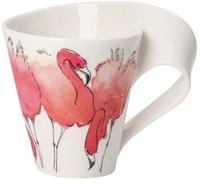 Villeroy & Boch NewWave Caff&eacute; Rosa Flamingo Becher mit Henkel