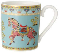 Villeroy & Boch Signature Samarkand Aquamarin Becher mit Henkel A U S L A U F !
