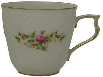 Rosenthal Kaffee-Obertasse Sanssouci Elfenbein Moosrose neu Poliergold Ramona