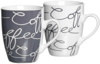 Ritzenhoff & Breker CORNELLO Kaffeebecher 250 ml grau 2er Set
