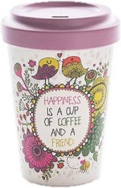 Chic.mic BambooCup Travel Mug 400 ml Cup Coffee happiness