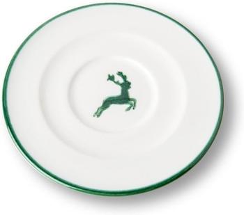Gmundner grüner Hirsch Unterteller Cappuccino Gourmet 14 cm