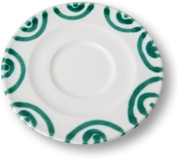 Gmundner grüngeflammt Unterteller Cappuccino Gourmet 14 cm