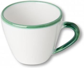 Gmundner Keramik Gmundner grüner rand Cappuccino Tasse gourmet 0,2 l